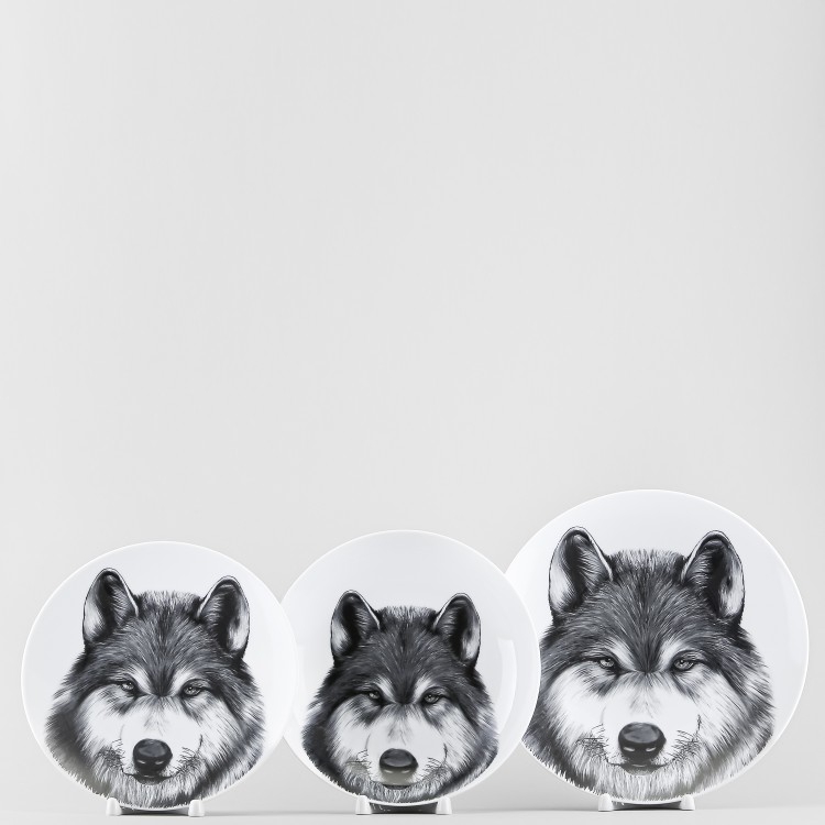 Набор тарелок ф. Универсал рис. Волк, 3 предмета в Пензе