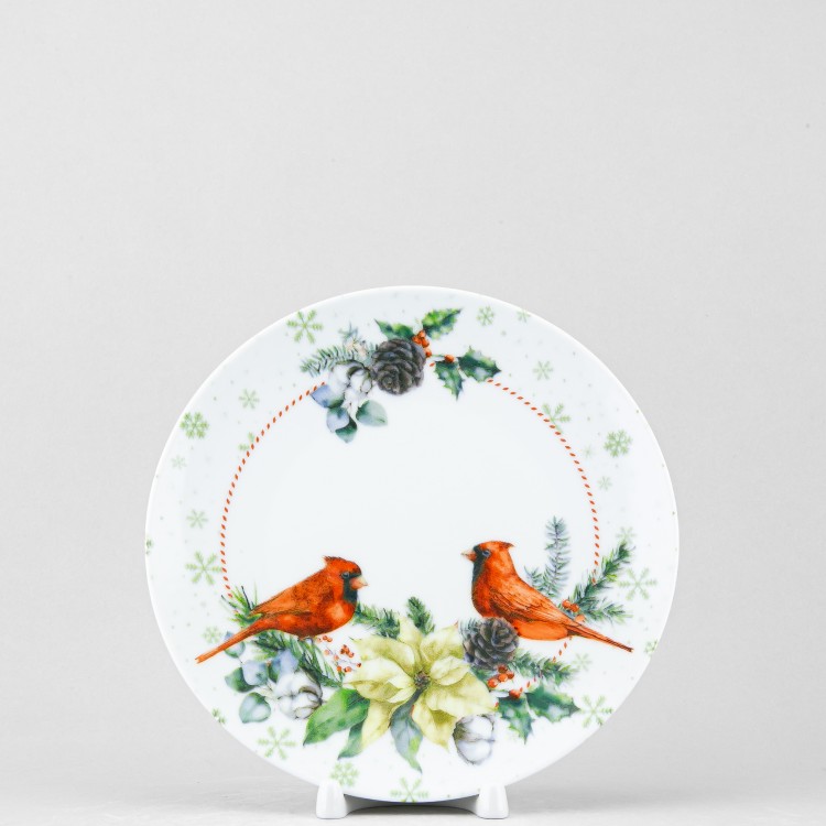 Тарелка плоская 20 см ф. Универсал рис. Новый год в Москве