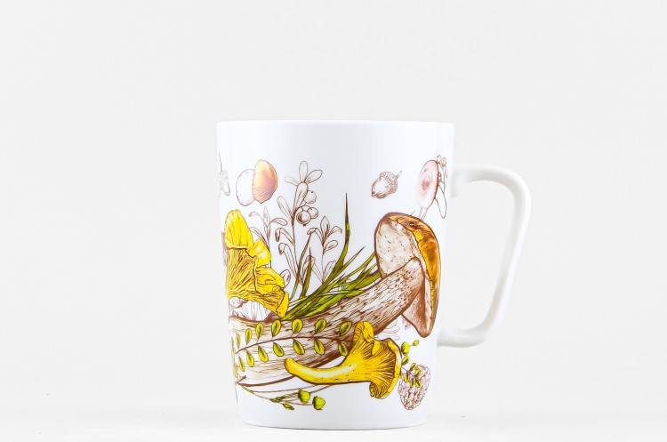 Набор из 4 кружек ф. Конус рис. Грибы в Пензе