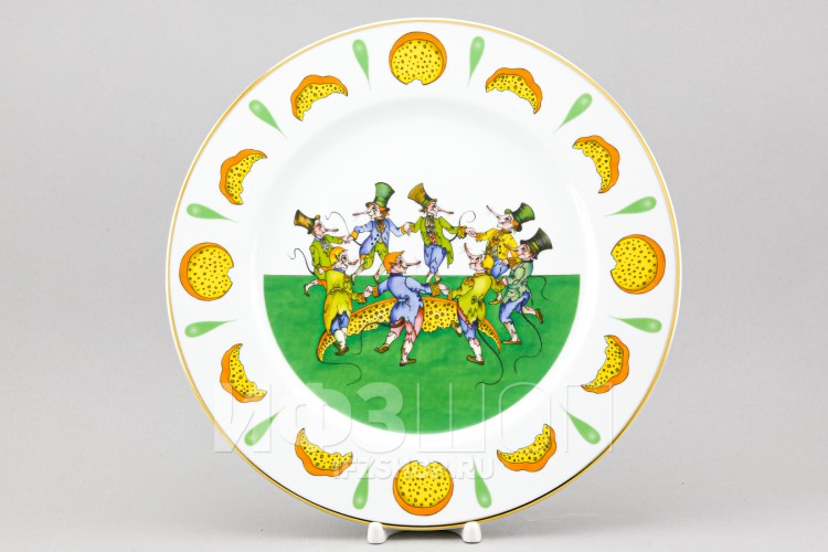 Блюдо круглое 32 см ф. Европейская-2 рис. Крысята-воришки 