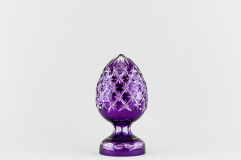 Яйцо пасхальное, высота 18 см, фиолетовый наклад