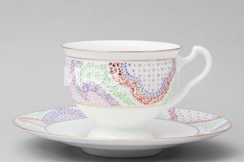 Чашка с блюдцем чайная ф. Айседора рис. Мариенталь розовый