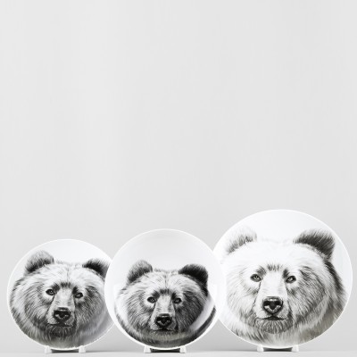 Набор тарелок ф. Универсал рис. Медведь, 3 предмета