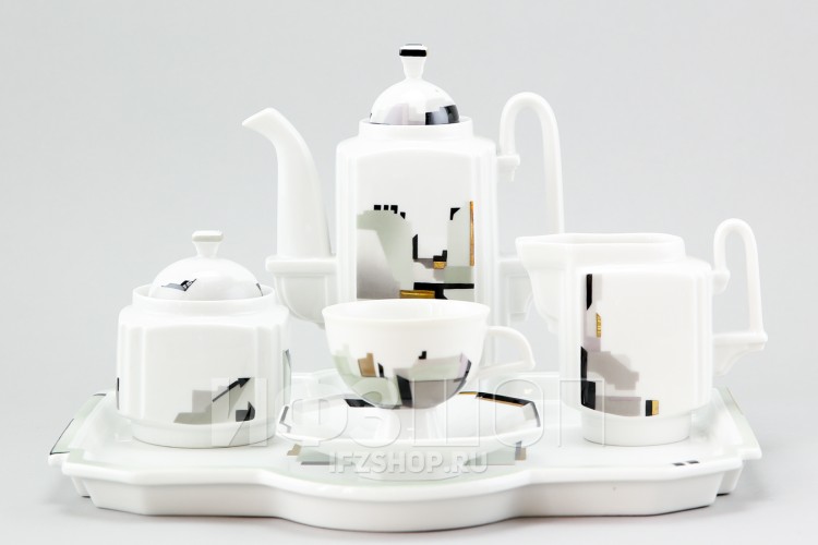 Сервиз кофейный ф. Орион рис. Город, 6 предметов 