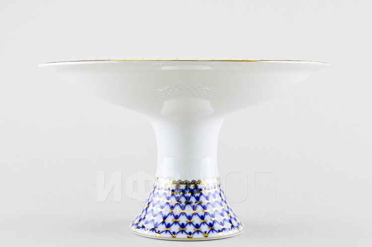 Ваза для фруктов ф. Молодежная большая рис. Кобальтовая сетка в Москве