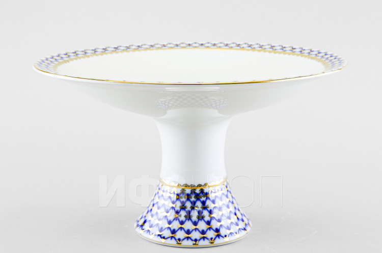 Ваза для фруктов ф. Молодежная большая рис. Кобальтовая сетка в Москве