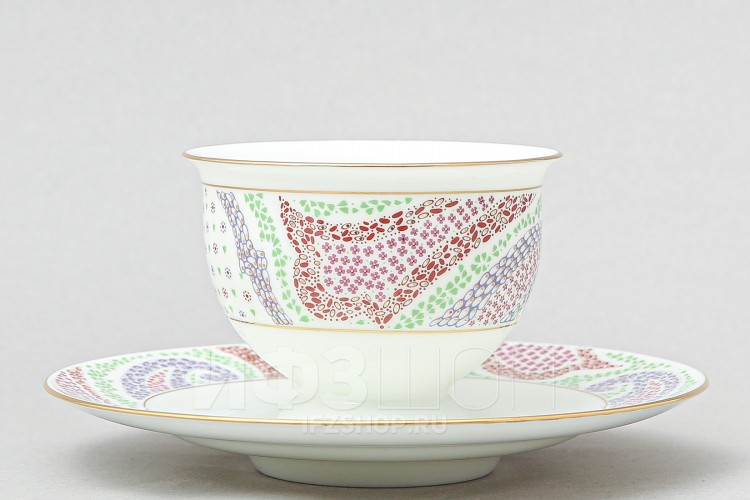 Чашка с блюдцем чайная ф. Айседора рис. Мариенталь фиолетовый в Москве