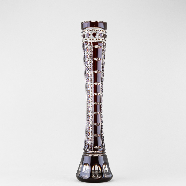 Ваза для одного цветка, высота 40 см, бордовый наклад, 720/1 в Москве