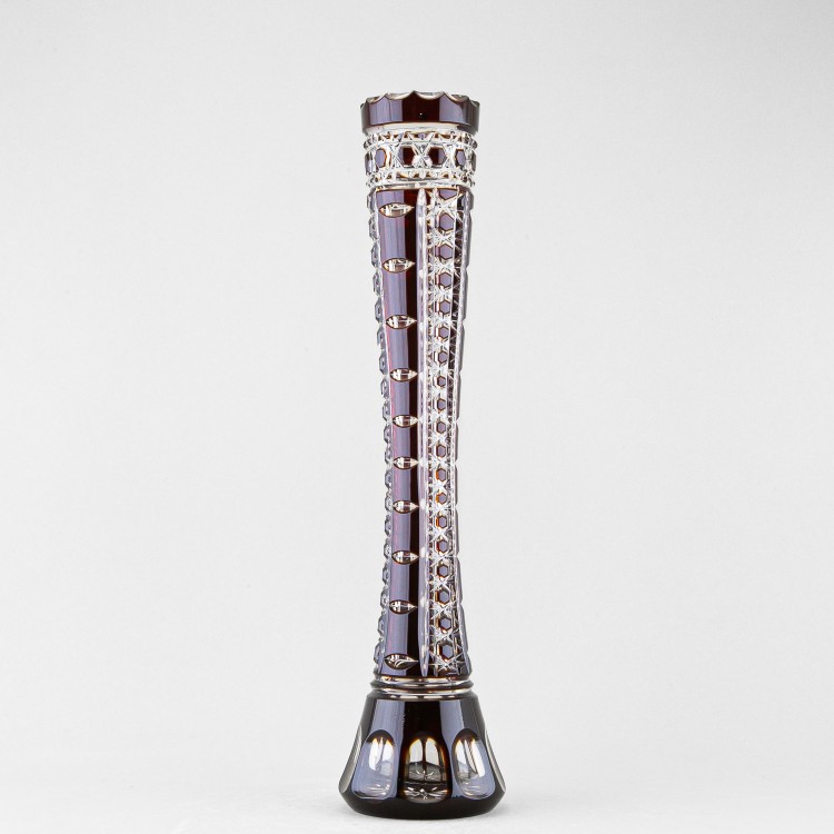 Ваза для одного цветка, высота 40 см, бордовый наклад, 720/1 в Москве