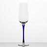 Набор из 6 бокалов для шампанского 180 мл ф. 6403 серия 200/2 (синяя ножка)