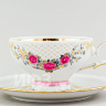 Чашка с блюдцем чайная ф. Агат рис. Чайная роза