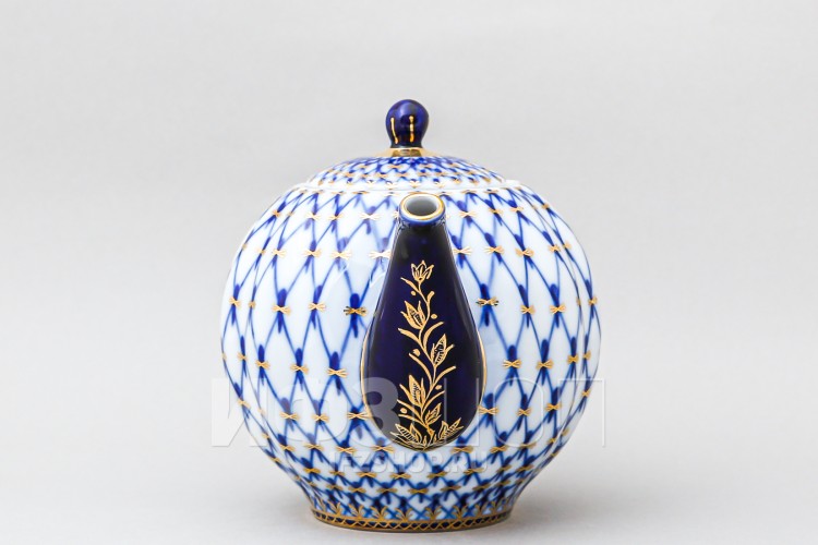 Сервиз чайный ф. Тюльпан рис. Кобальтовая сетка, 14 предметов 