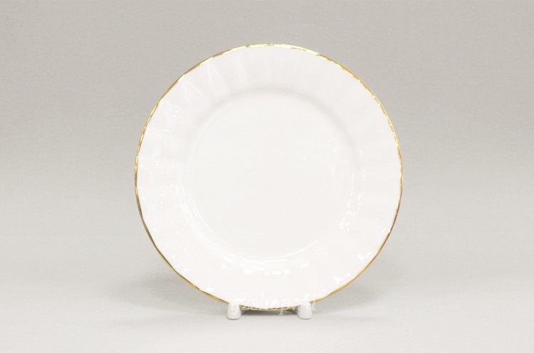 Тарелка плоская 22 см ф. Нега рис. Золотая лента в Москве