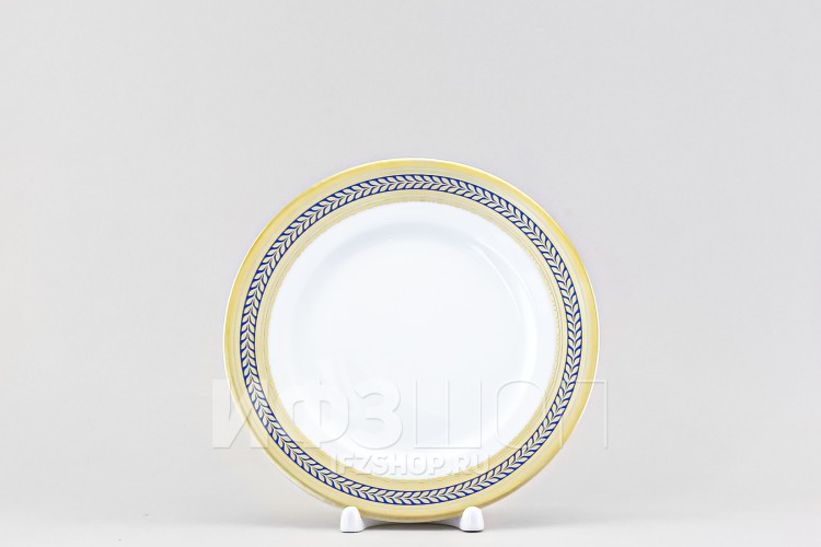 Тарелка плоская 18 см ф. Европейская-2 рис. Золотой 