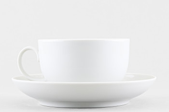 Чашка с блюдцем чайная ф. Янтарь рис. Вишня