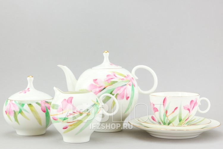 Сервиз чайный ф. Яблочко рис. Акварель, 20 предметов 
