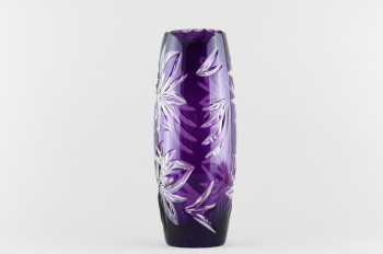 Ваза для цветов Огурец, высота 27 см, фиолетовый наклад
