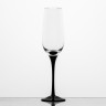 Набор из 6 бокалов для шампанского 180 мл ф. 6403 серия 200/23 (черная ножка)