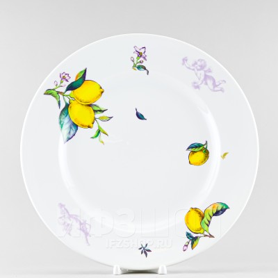 Блюдо круглое 30 см ф. Молодежная рис. Лимоны