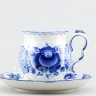 Чашка с блюдцем чайная ф. Голубая рапсодия рис. Авторский