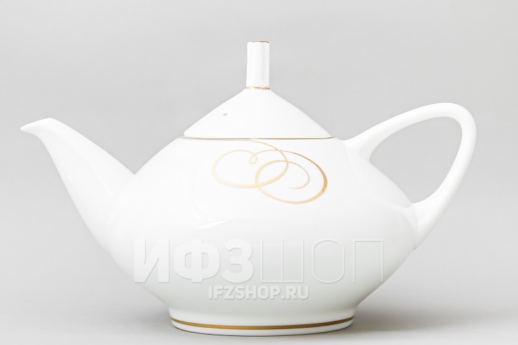 Чайник заварочный ф. Купольная рис. Золотые завитки в Москве