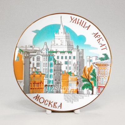 Декоративная тарелка 19.5 см рис. Арбат