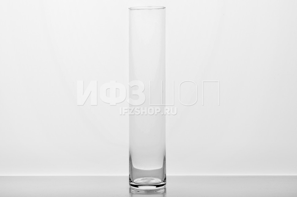 Ваза-цилиндр, диаметр 10 см, высота 50 см, форма 7856