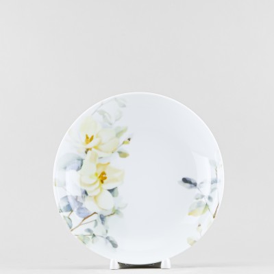 Тарелка глубокая 20.5 см ф. Универсал рис. Белый шиповник