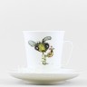 Чашка с блюдцем кофейная ф. Майская рис. Фитюлька в Москве