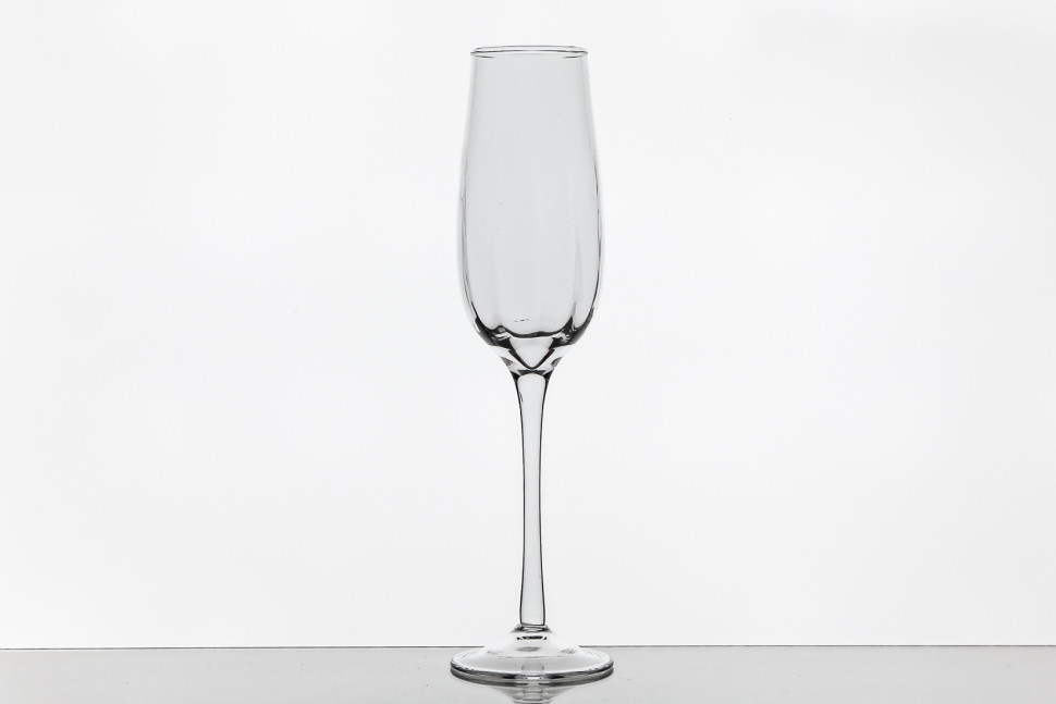Набор из 6 бокалов для шампанского 180 мл ф. 6403 серия 200/1 (рифленка)