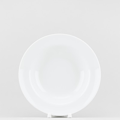 Тарелка глубокая 24 см ф. Идиллия рис. Белый