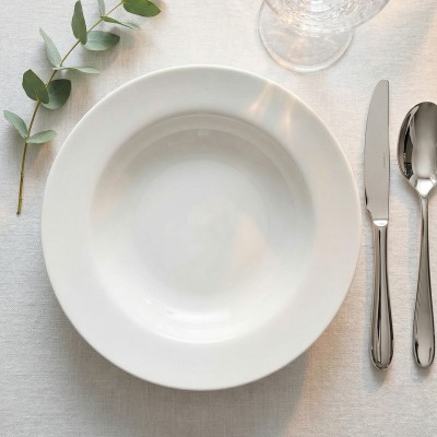 Тарелка глубокая 24 см ф. Идиллия рис. Белый