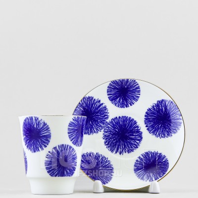 Чашка с блюдцем кофейная ф. Майская рис. Fresh