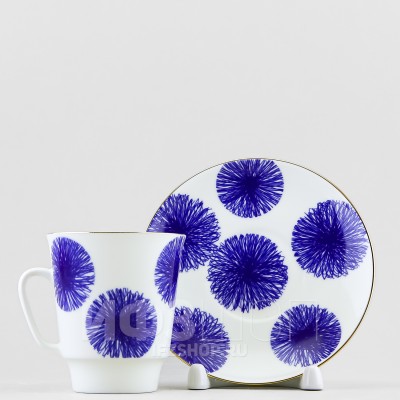 Чашка с блюдцем кофейная ф. Майская рис. Fresh