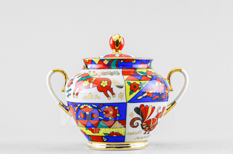 Сахарница ф. Весенняя рис. Народные узоры в Москве