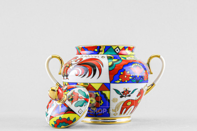 Сахарница ф. Весенняя рис. Народные узоры в Москве