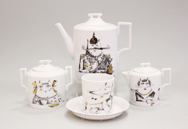 Сервиз чайный ф. Гербовая рис. Five о'кот, 14 предметов в Москве