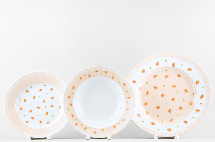 Набор тарелок ф. Идиллия рис. Шебби шик, 6 персон 18 предметов в Пензе