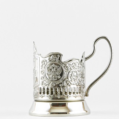 Подстаканник никелированный с чернью, Медный всадник