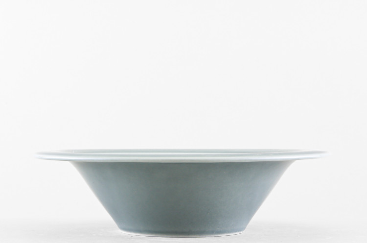 Тарелка глубокая 22 см ф. Эстет рис. Акварель (темно-серый) в Пензе