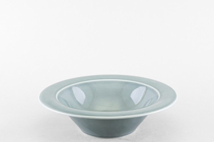 Тарелка глубокая 22 см ф. Эстет рис. Акварель (темно-серый) в Пензе