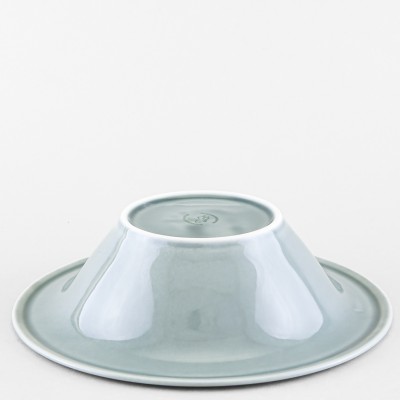 Тарелка глубокая 22 см ф. Эстет рис. Акварель (темно-серый)