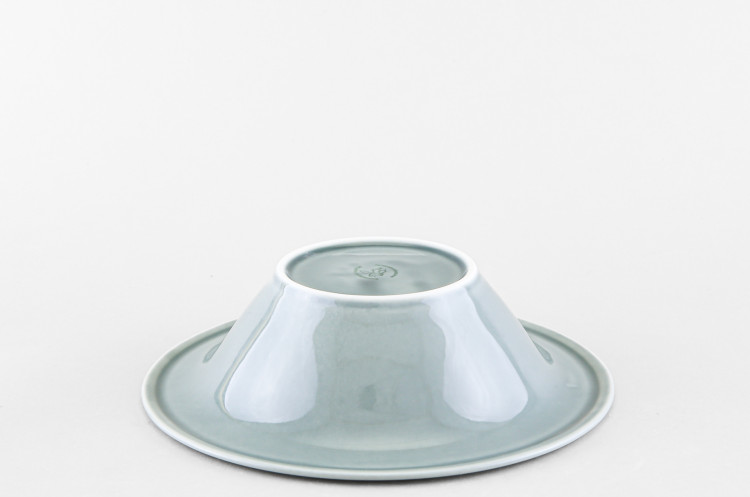 Тарелка глубокая 22 см ф. Эстет рис. Акварель (темно-серый) в Пензе