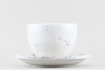 Чашка с блюдцем чайная ф. Raffinato рис. Bolla bianca