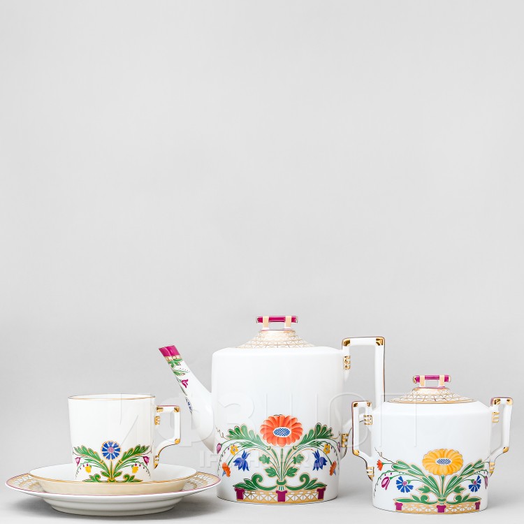Сервиз чайный ф. Гербовая рис. Замоскворечье, 20 предметов в Москве