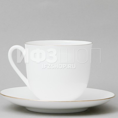 Чашка с блюдцем кофейная ф. Ландыш рис. Силуэты. Чаепитие