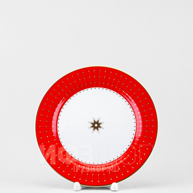Тарелка плоская 20 см ф. Стандартная-2 рис. Скарлетт (с узором) в Москве