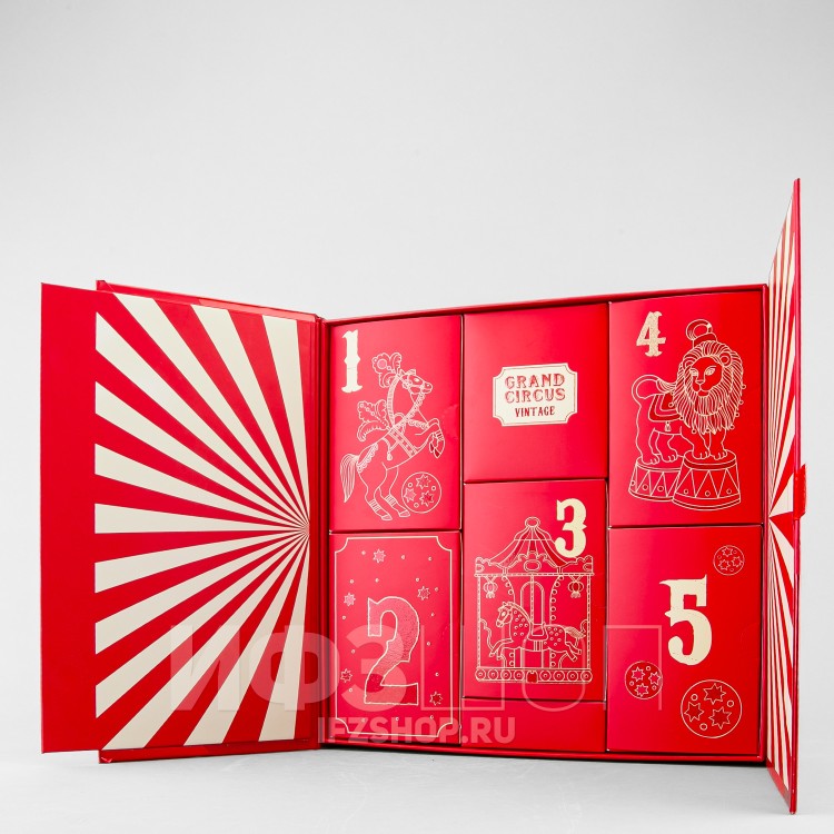 Набор елочных игрушек рис. Гранд цирк, 5 предметов в адвент календаре в Москве