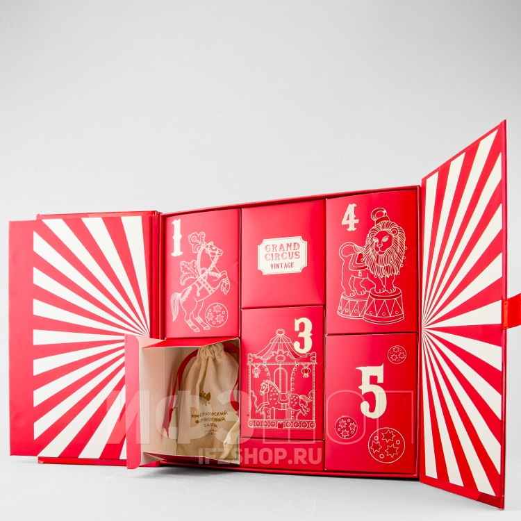 Набор елочных игрушек рис. Гранд цирк, 5 предметов в адвент календаре в Москве