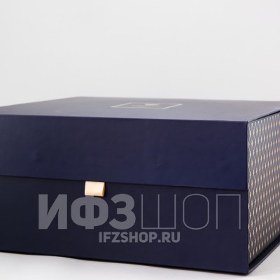 Подарочная коробка для сервизов или чашек, 36х33.5х17 см, синяя